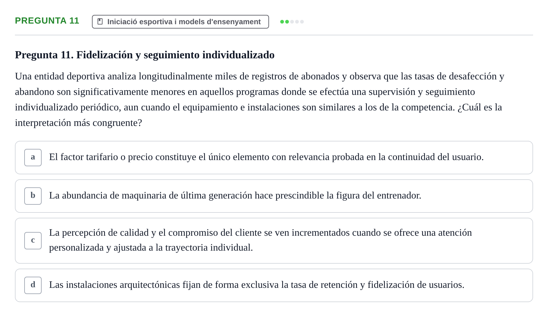 Enunciado: Pregunta 11