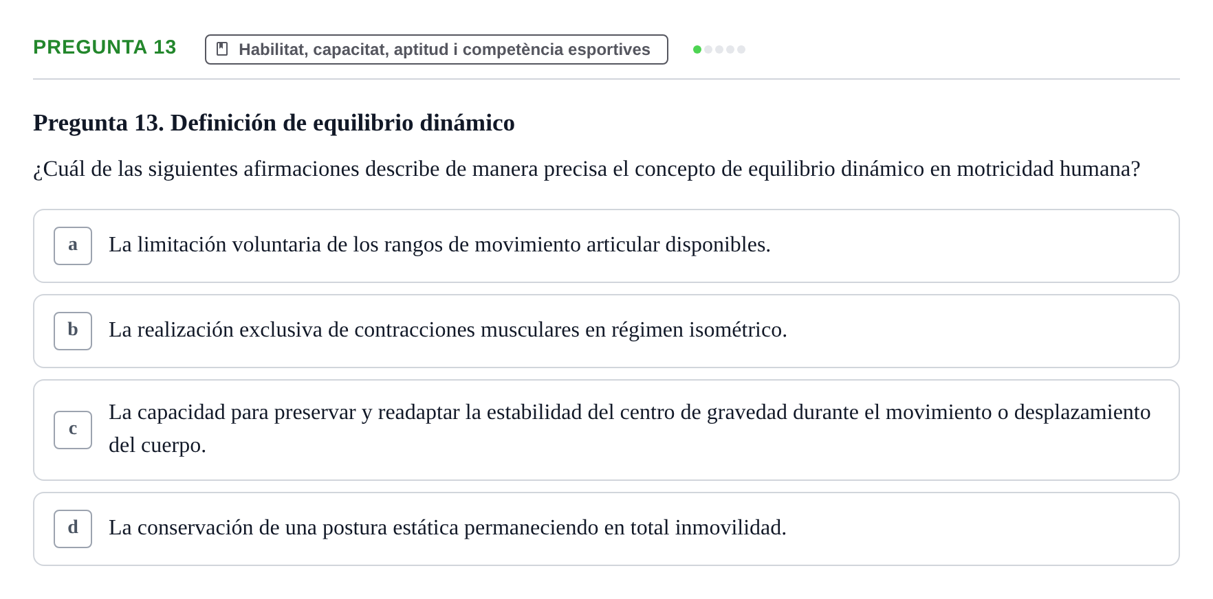 Enunciado: Pregunta 13