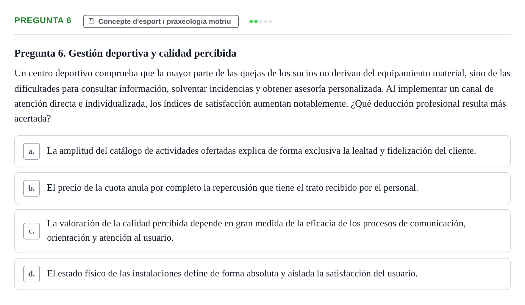 Enunciado: Pregunta 6