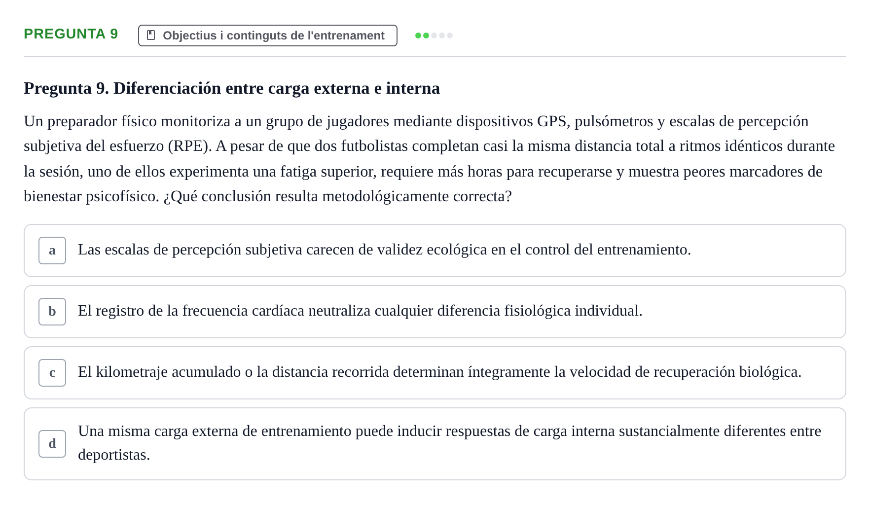 Enunciado: Pregunta 9
