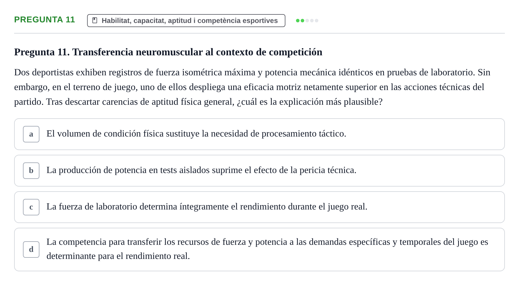 Enunciado: Pregunta 11