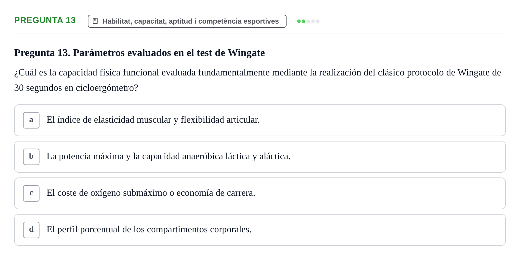 Enunciado: Pregunta 13