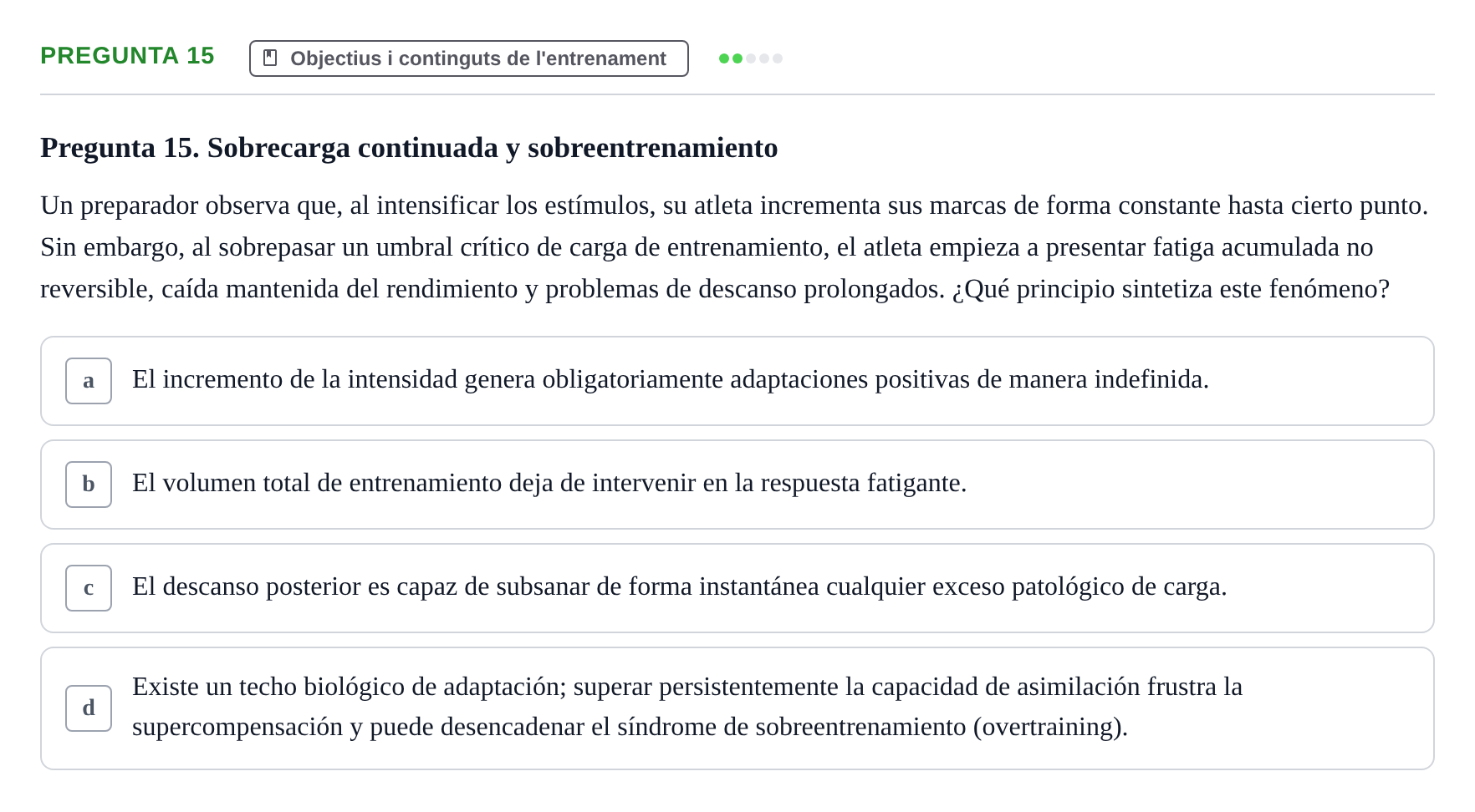 Enunciado: Pregunta 15