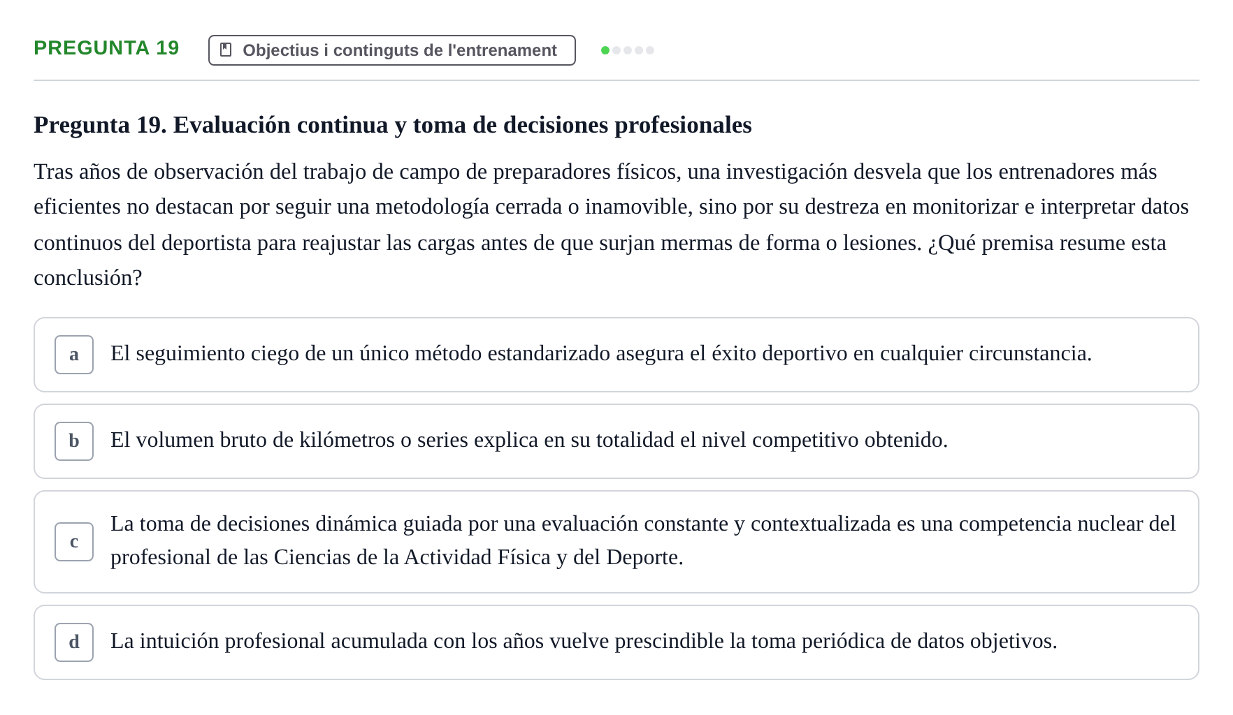 Enunciado: Pregunta 19