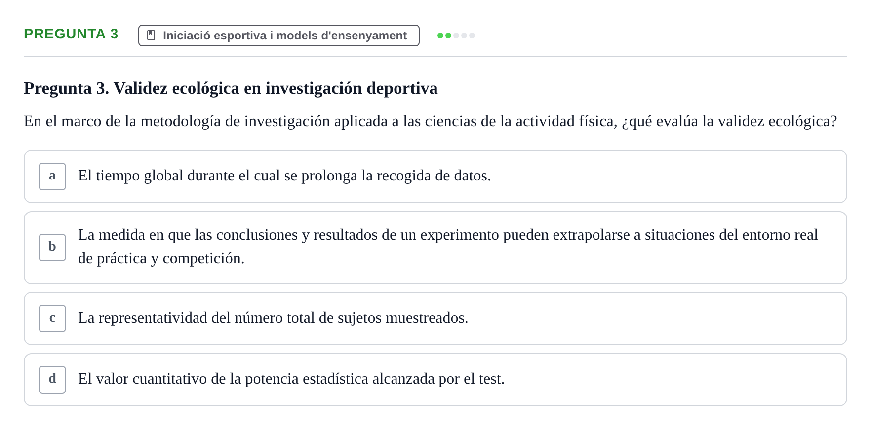 Enunciado: Pregunta 3