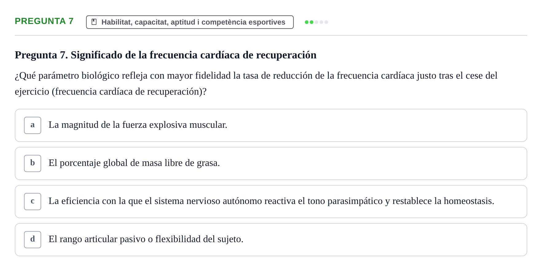 Enunciado: Pregunta 7