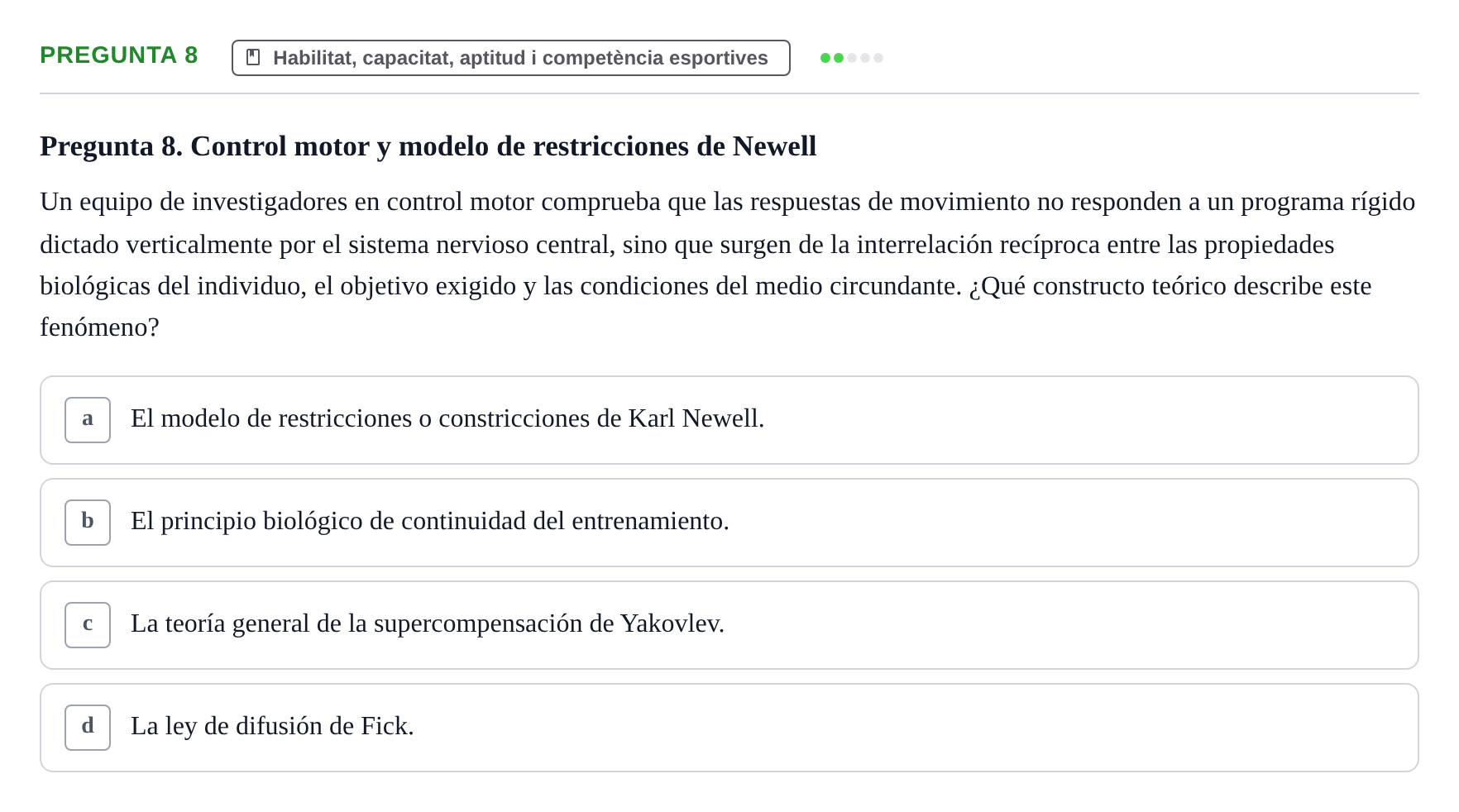 Enunciado: Pregunta 8