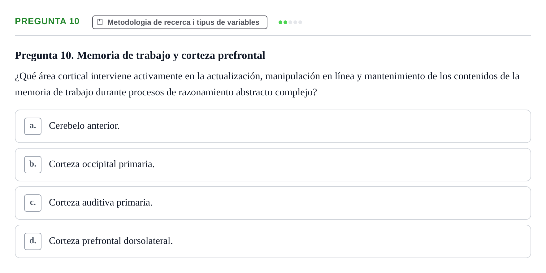 Enunciado: Pregunta 10