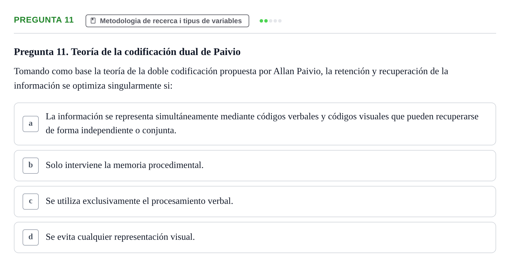 Enunciado: Pregunta 11