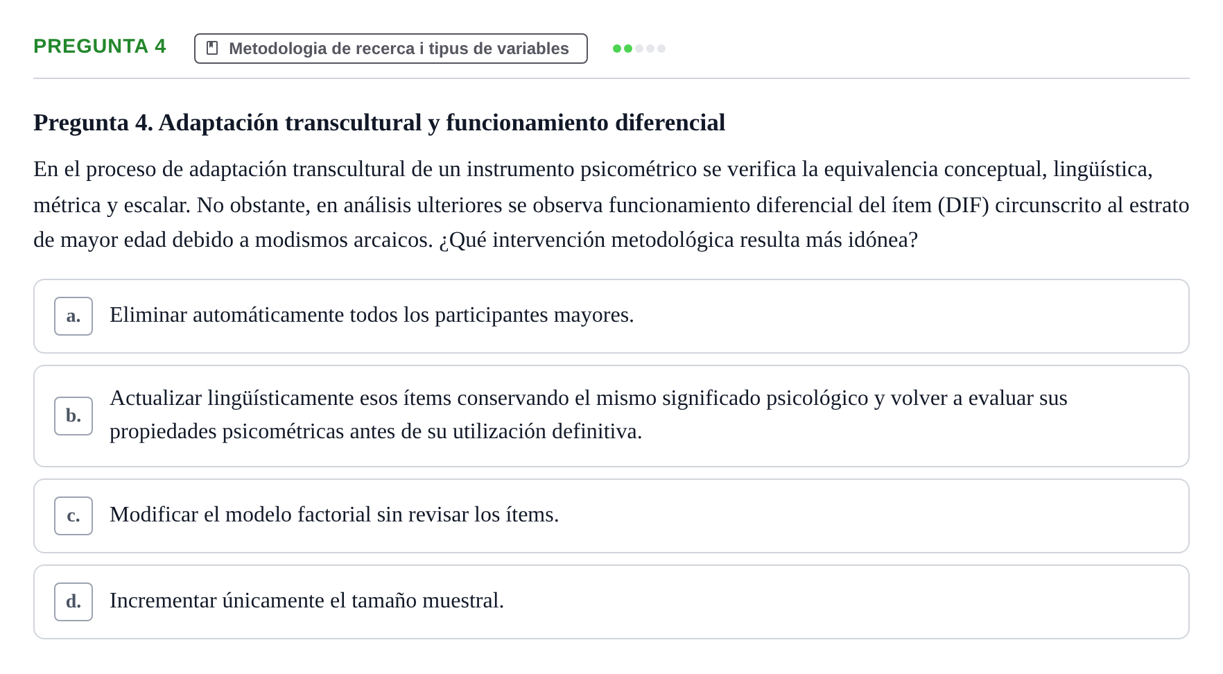 Enunciado: Pregunta 4