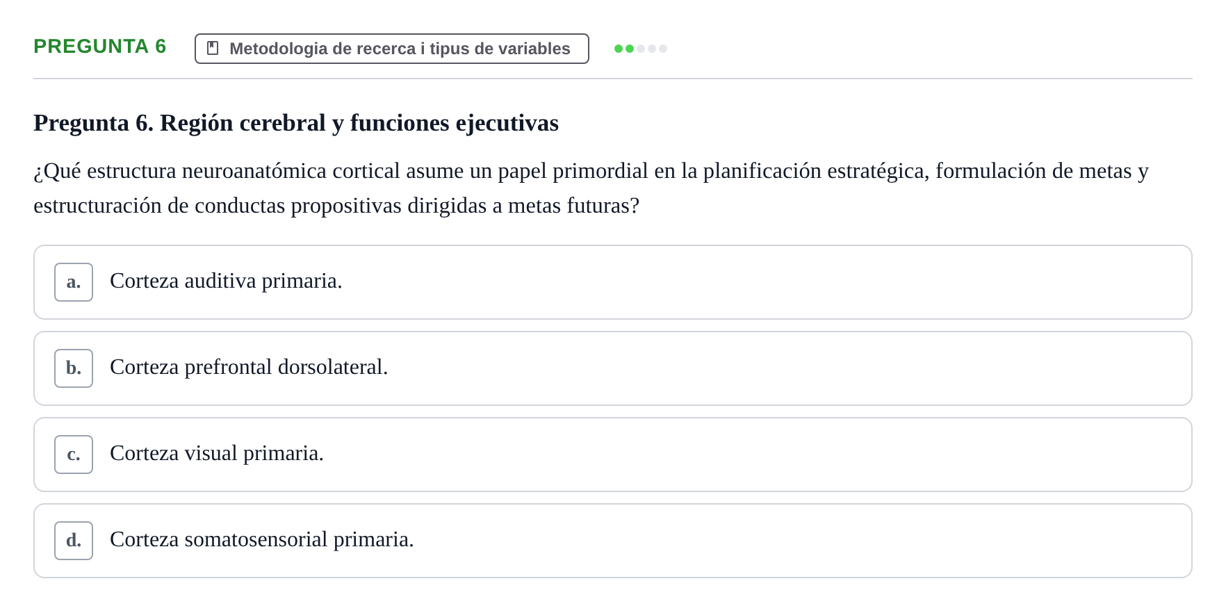 Enunciado: Pregunta 6