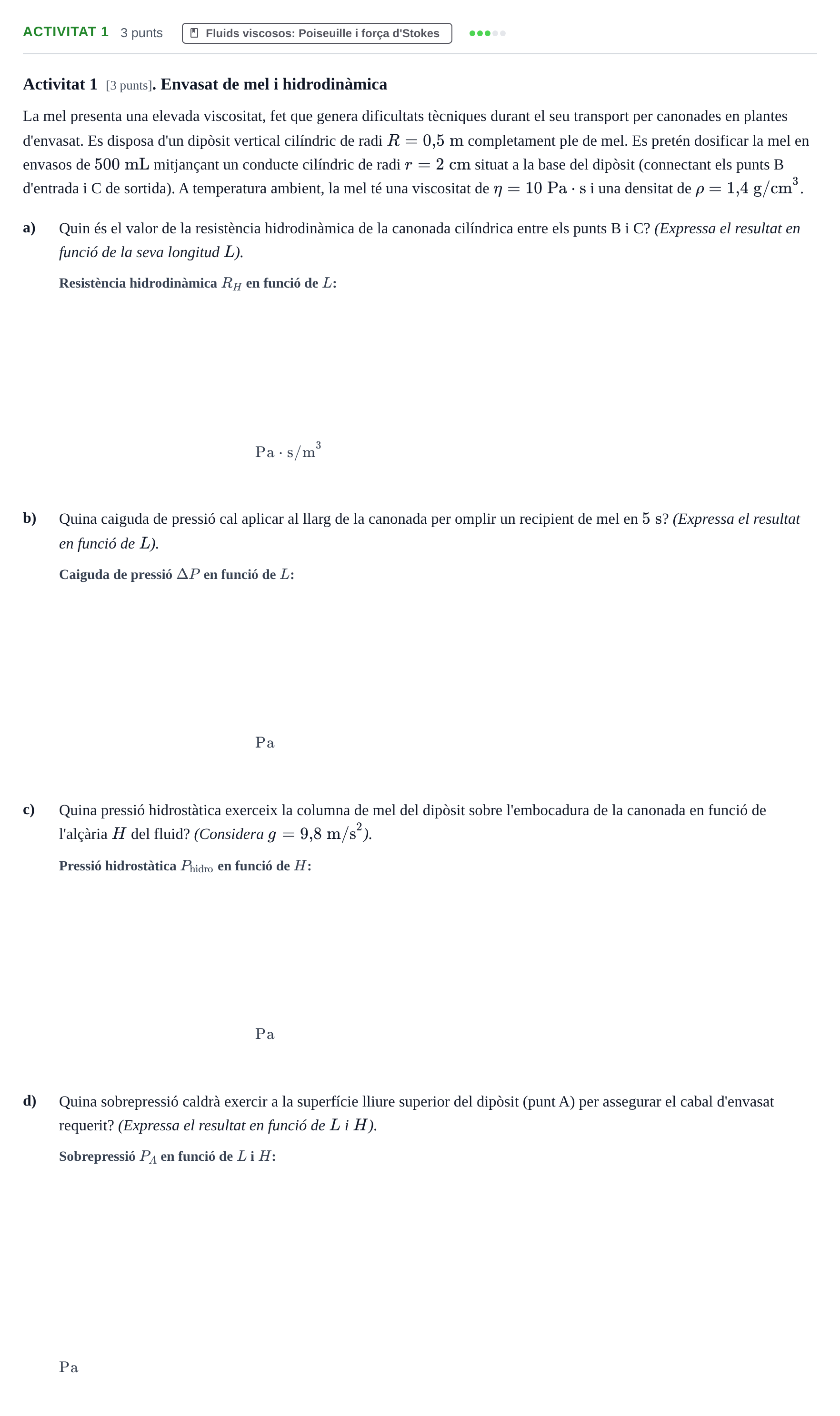 Enunciado: Ejercicio Activitat 1 · Física UAB 2019