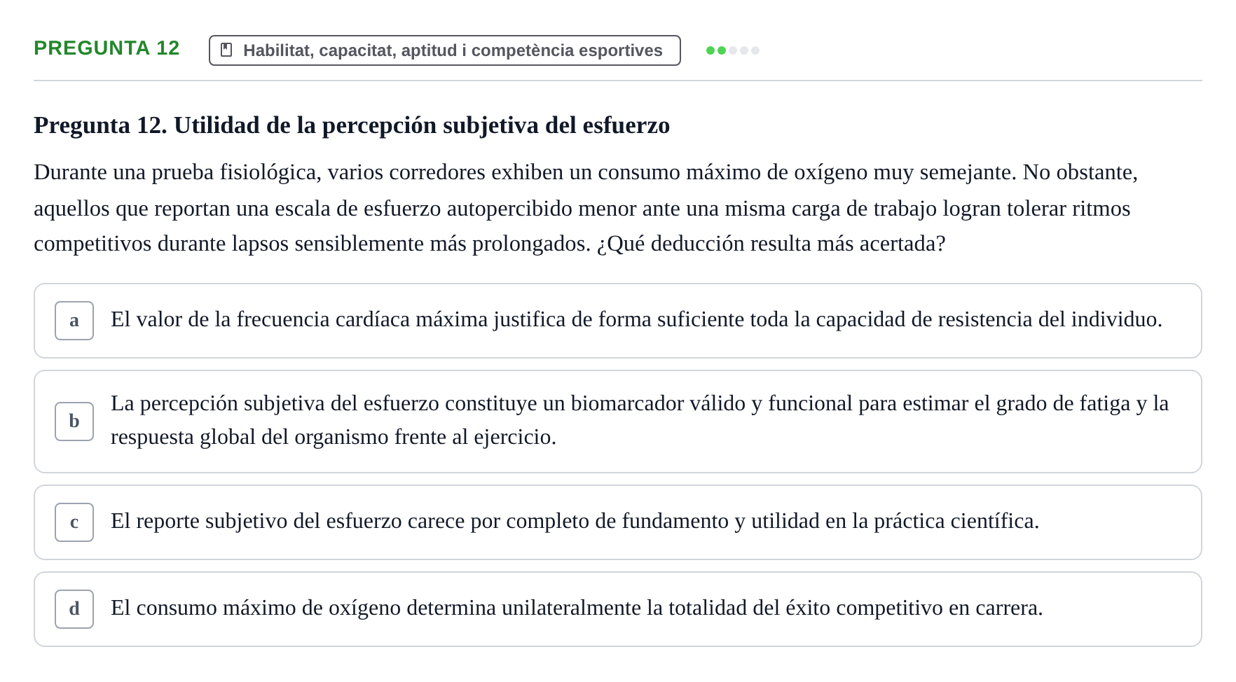 Enunciado: Pregunta 12