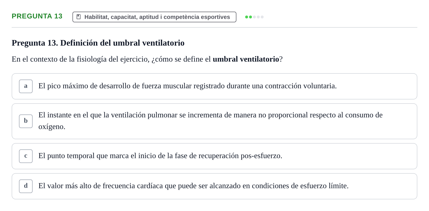Enunciado: Pregunta 13