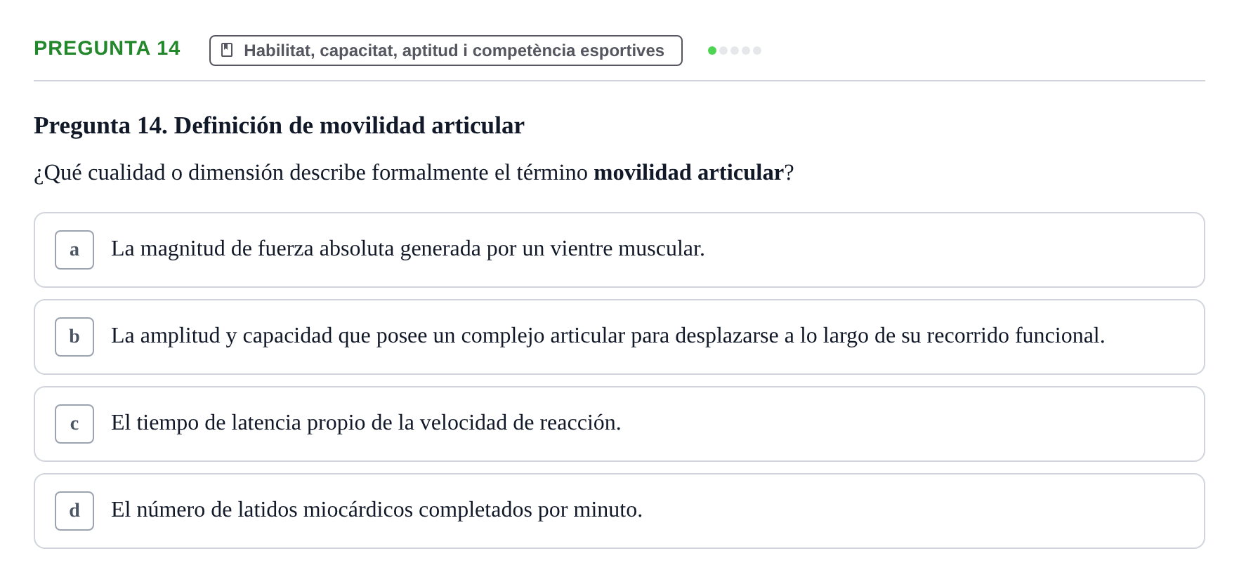 Enunciado: Pregunta 14
