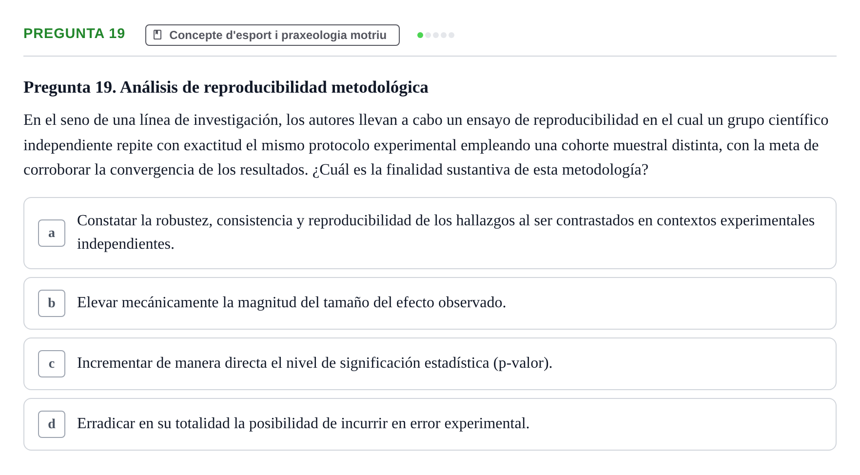 Enunciado: Pregunta 19
