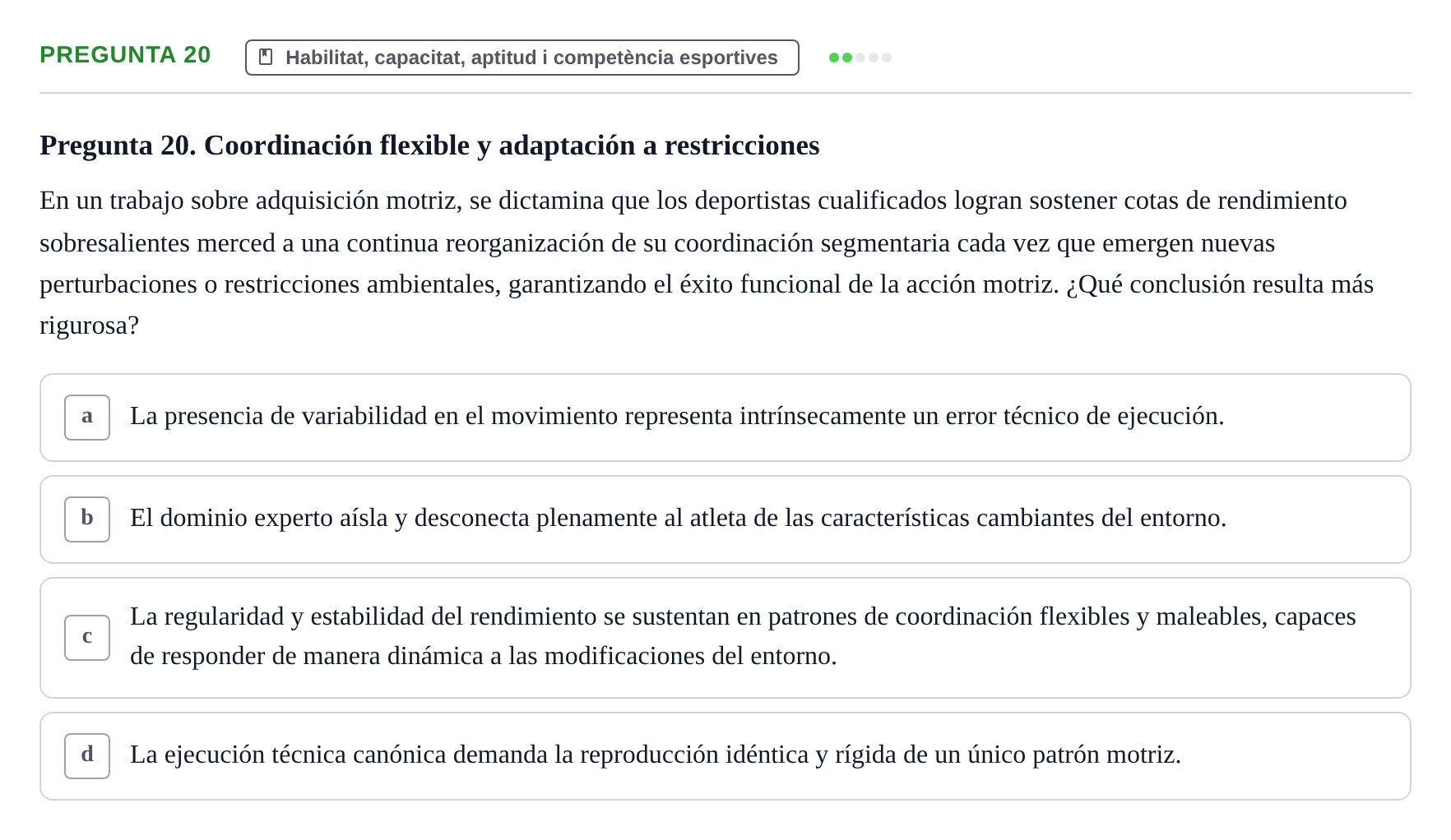 Enunciado: Pregunta 20