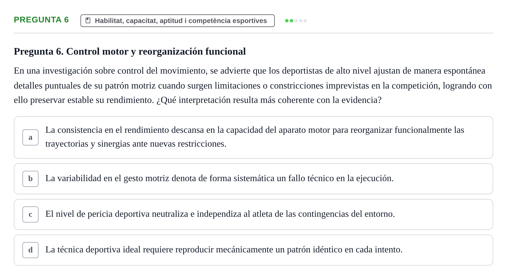 Enunciado: Pregunta 6