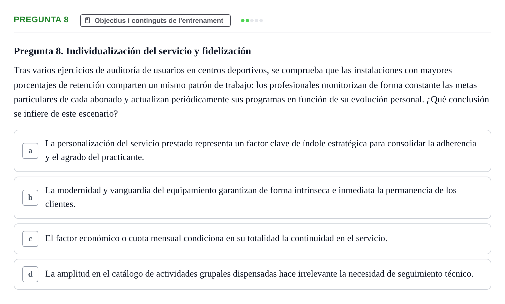 Enunciado: Pregunta 8