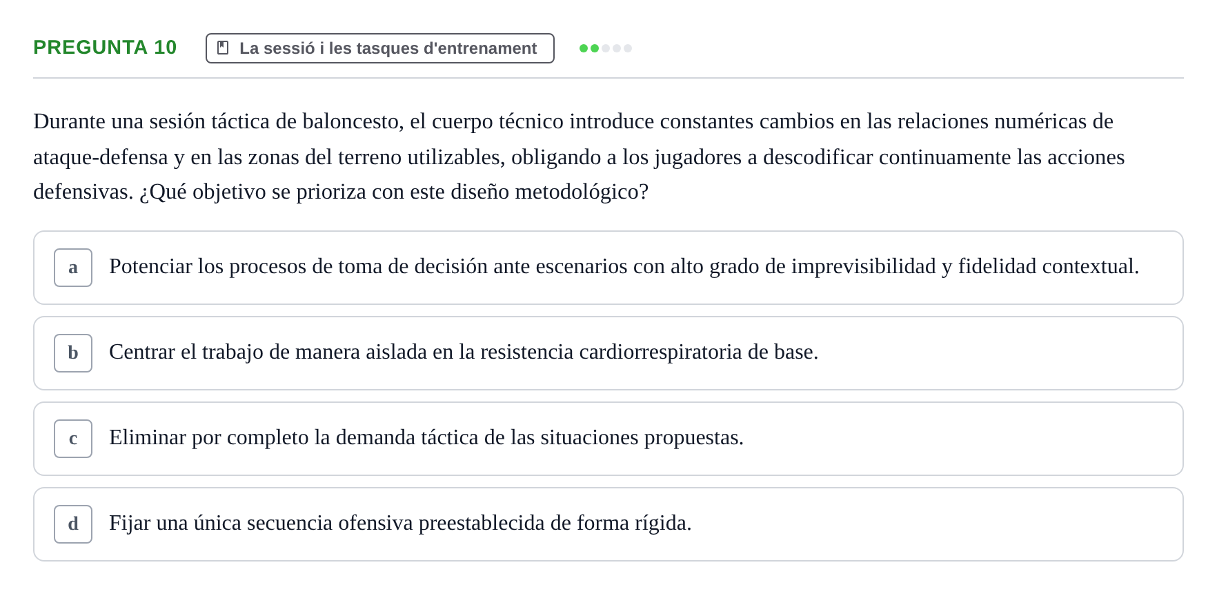 Enunciado: Pregunta 10