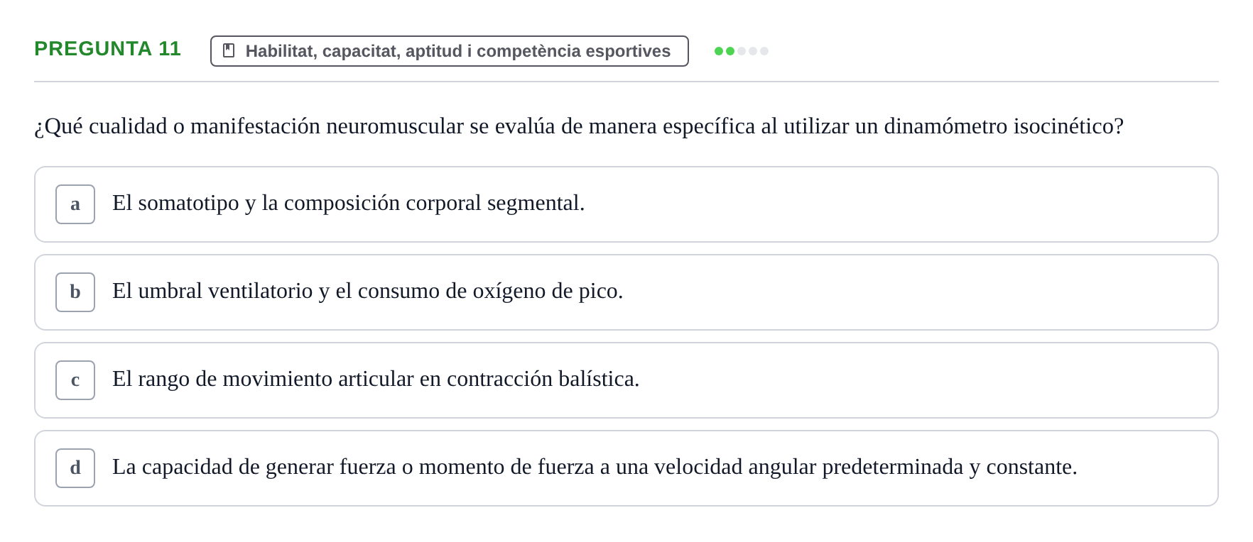 Enunciado: Pregunta 11
