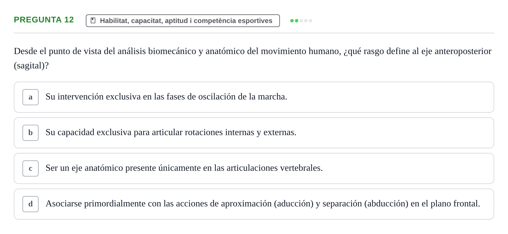 Enunciado: Pregunta 12