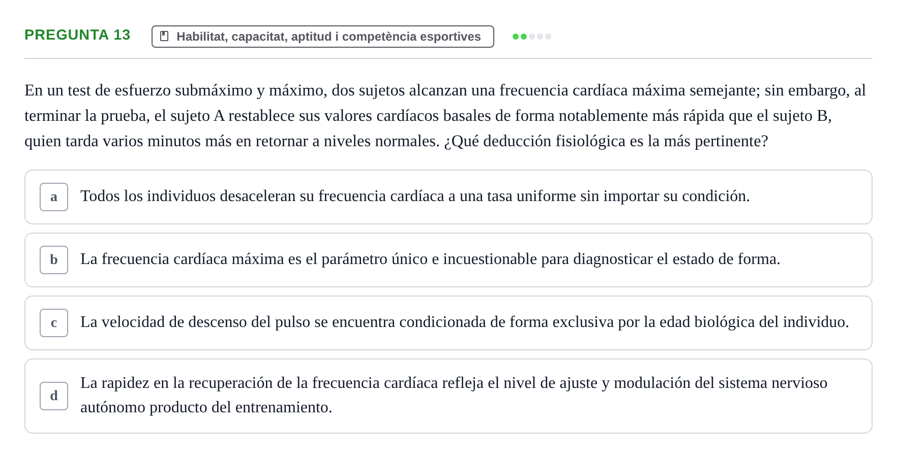 Enunciado: Pregunta 13