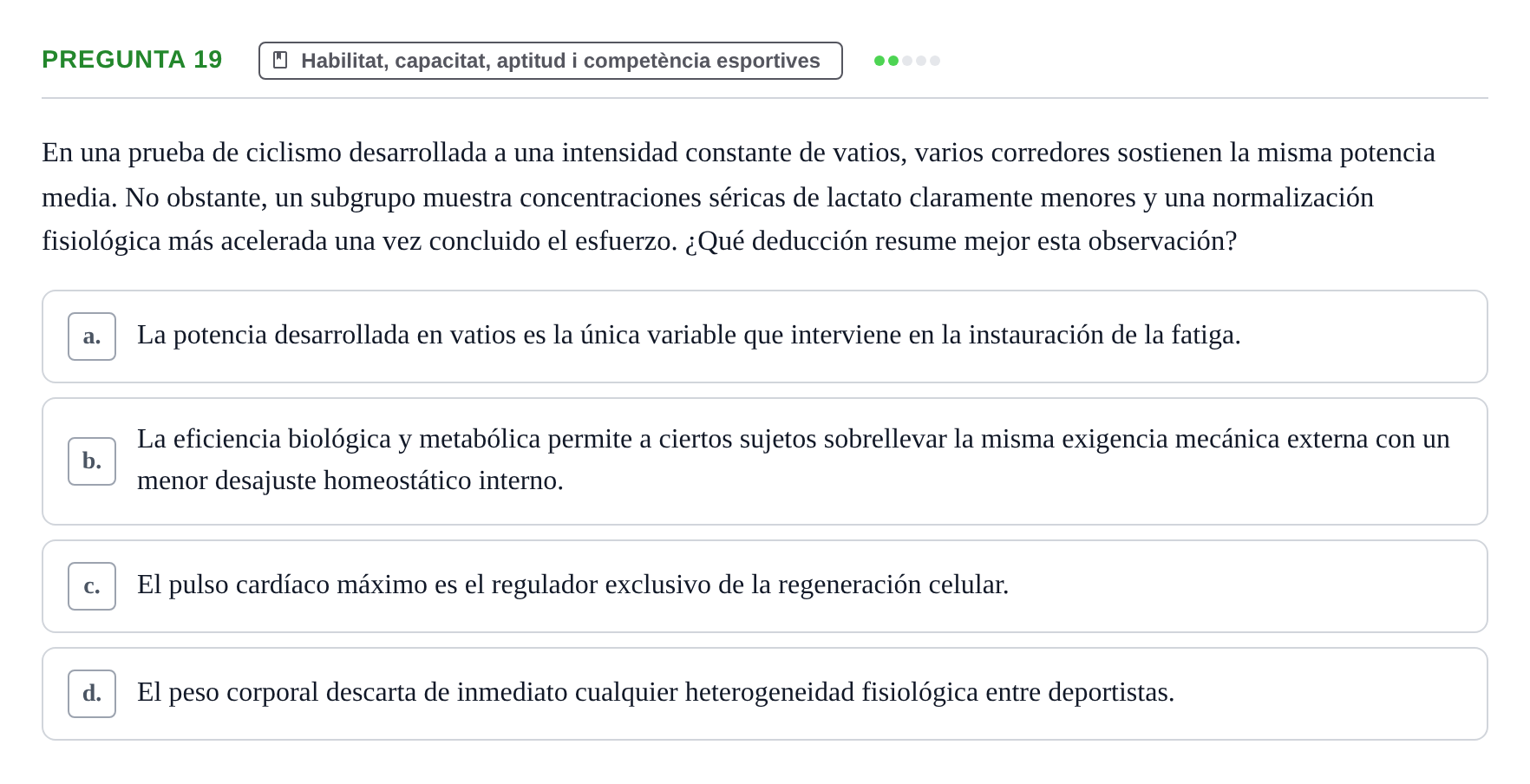 Enunciado: Pregunta 19