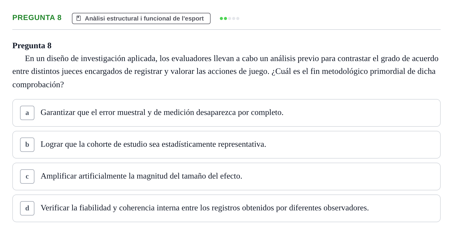 Enunciado: Pregunta 8