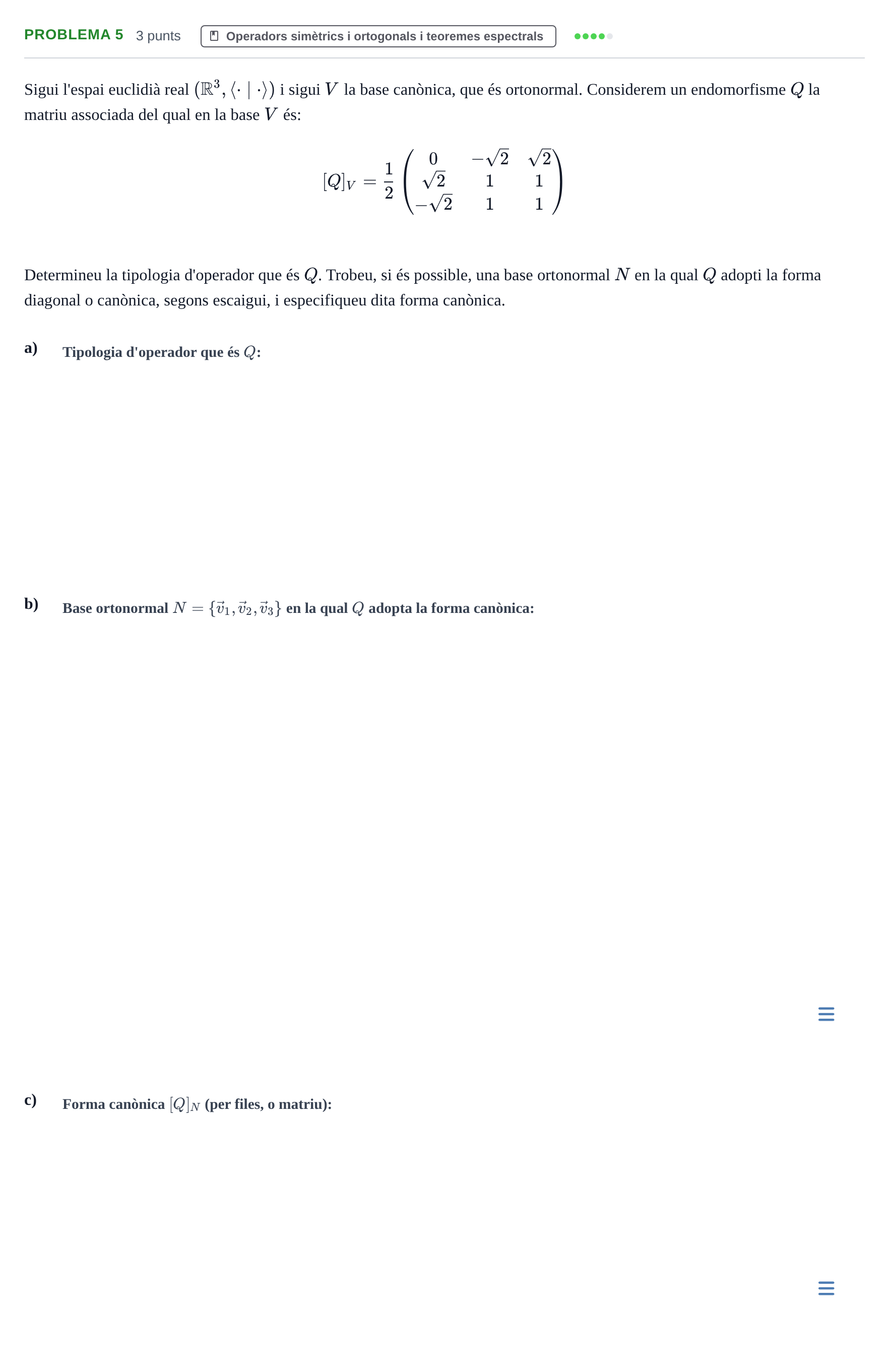 Enunciado: Problema 5 · Álgebra Lineal UPC 2020