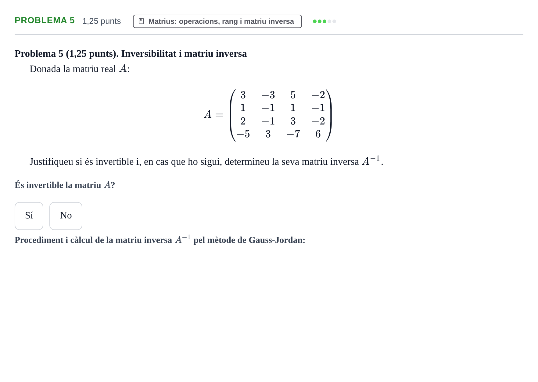 Enunciado: Problema 5 · Álgebra Lineal UPC 2021