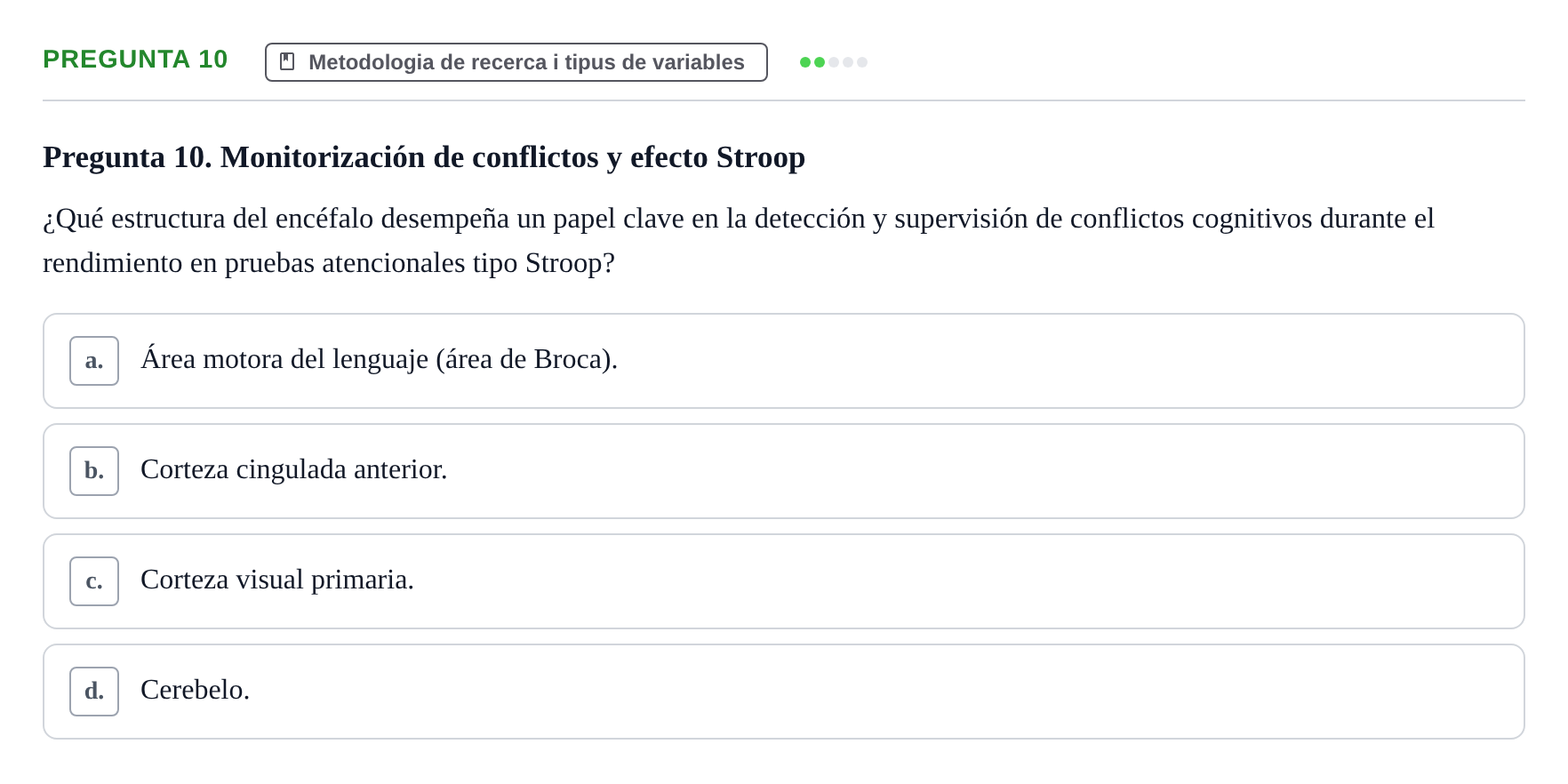 Enunciado: Pregunta 10