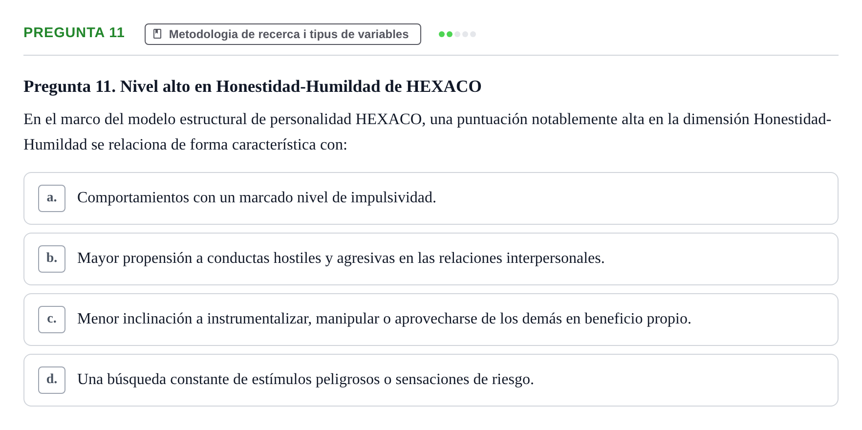 Enunciado: Pregunta 11