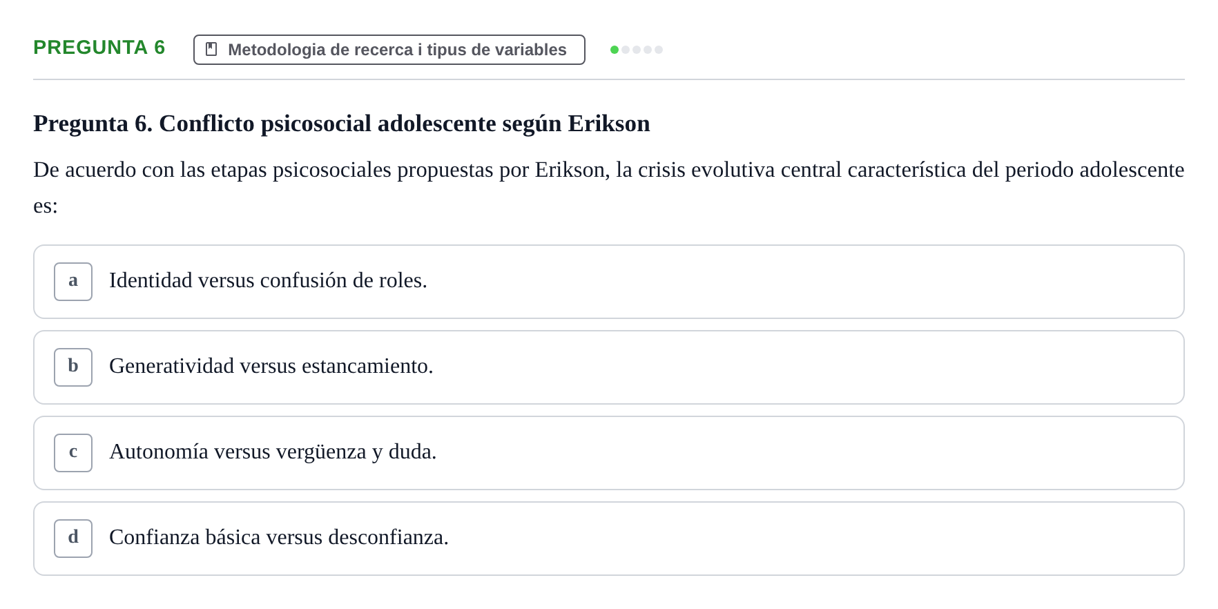 Enunciado: Pregunta 6