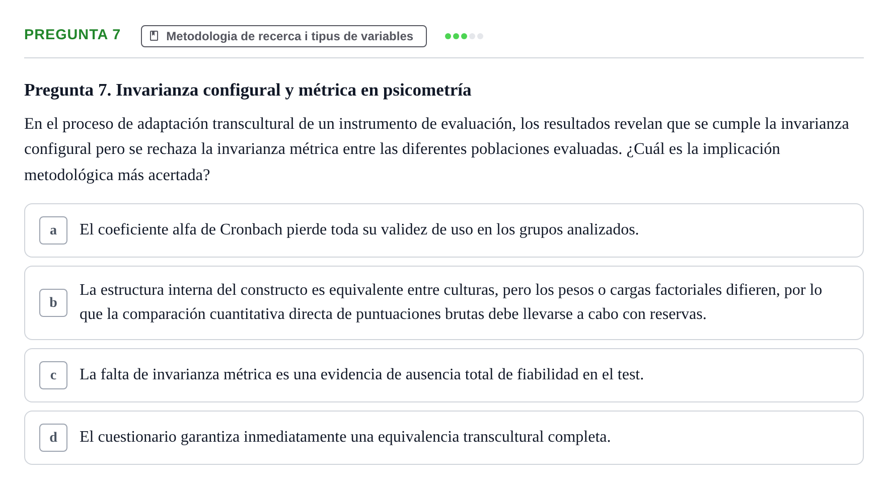 Enunciado: Pregunta 7