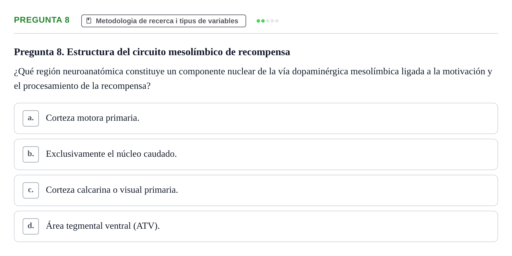 Enunciado: Pregunta 8