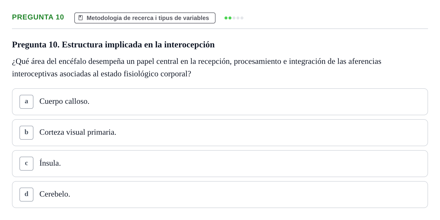 Enunciado: Pregunta 10