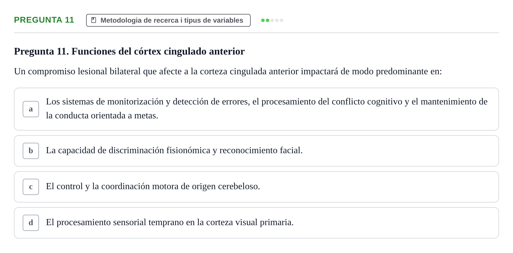 Enunciado: Pregunta 11