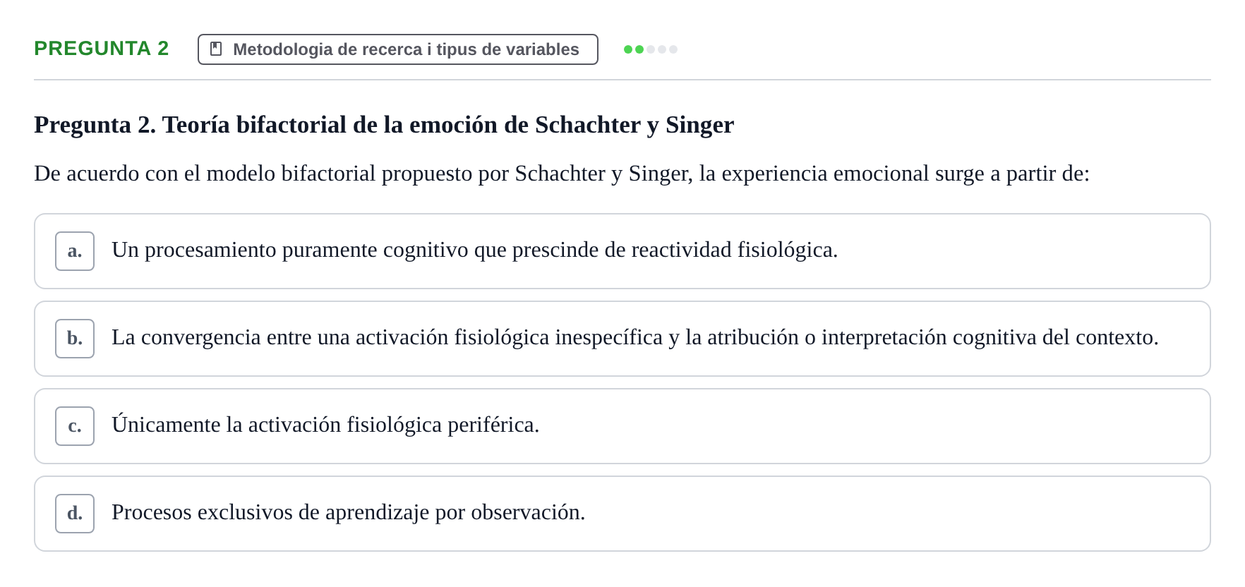 Enunciado: Pregunta 2