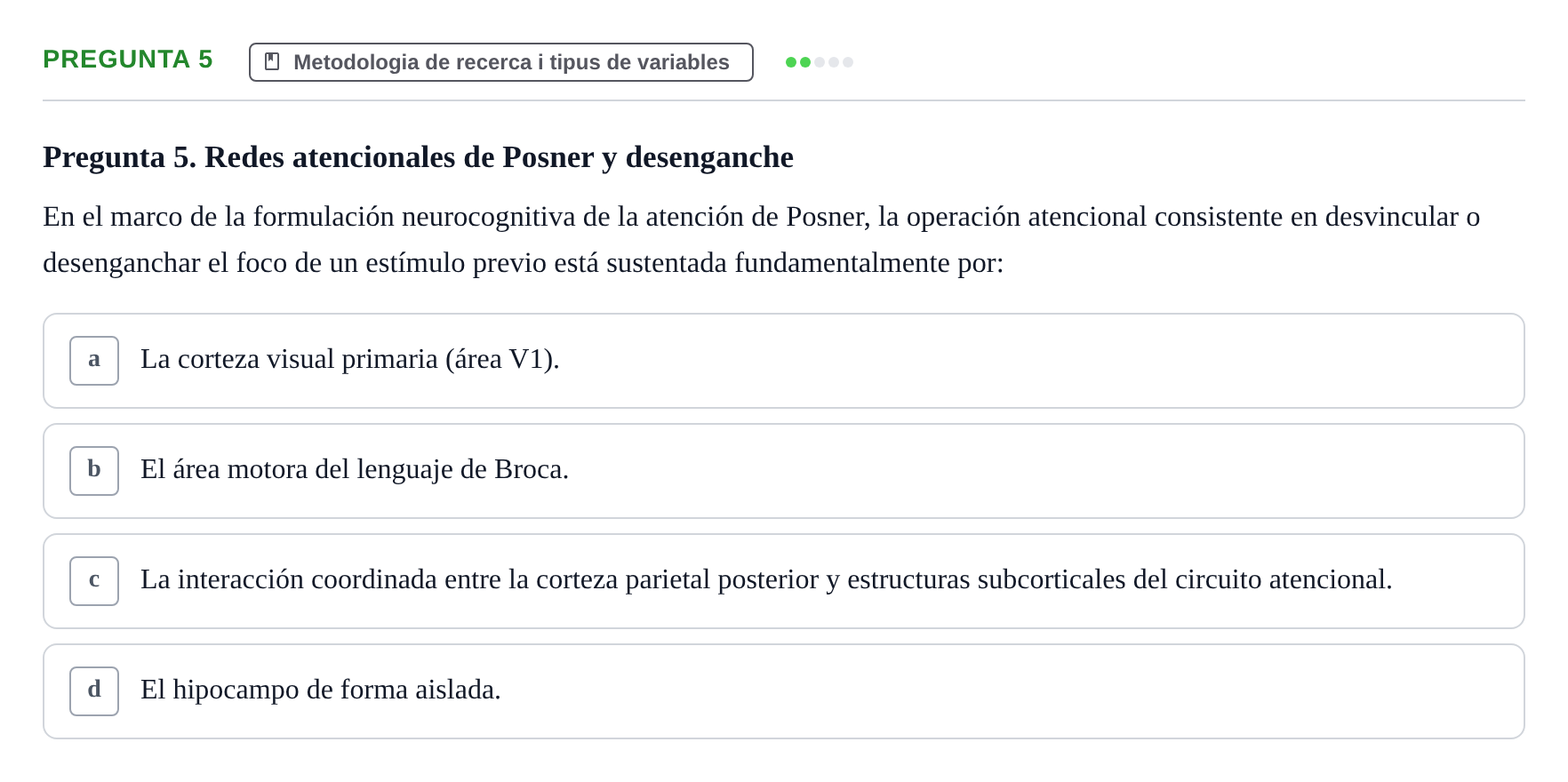 Enunciado: Pregunta 5