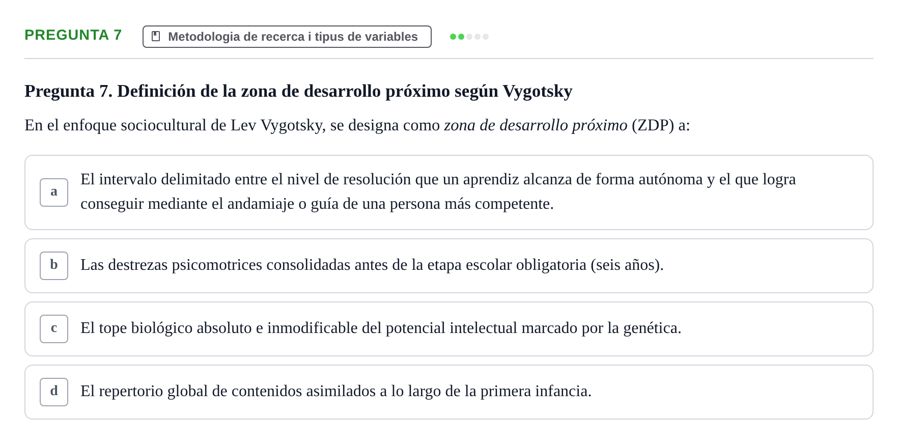 Enunciado: Pregunta 7