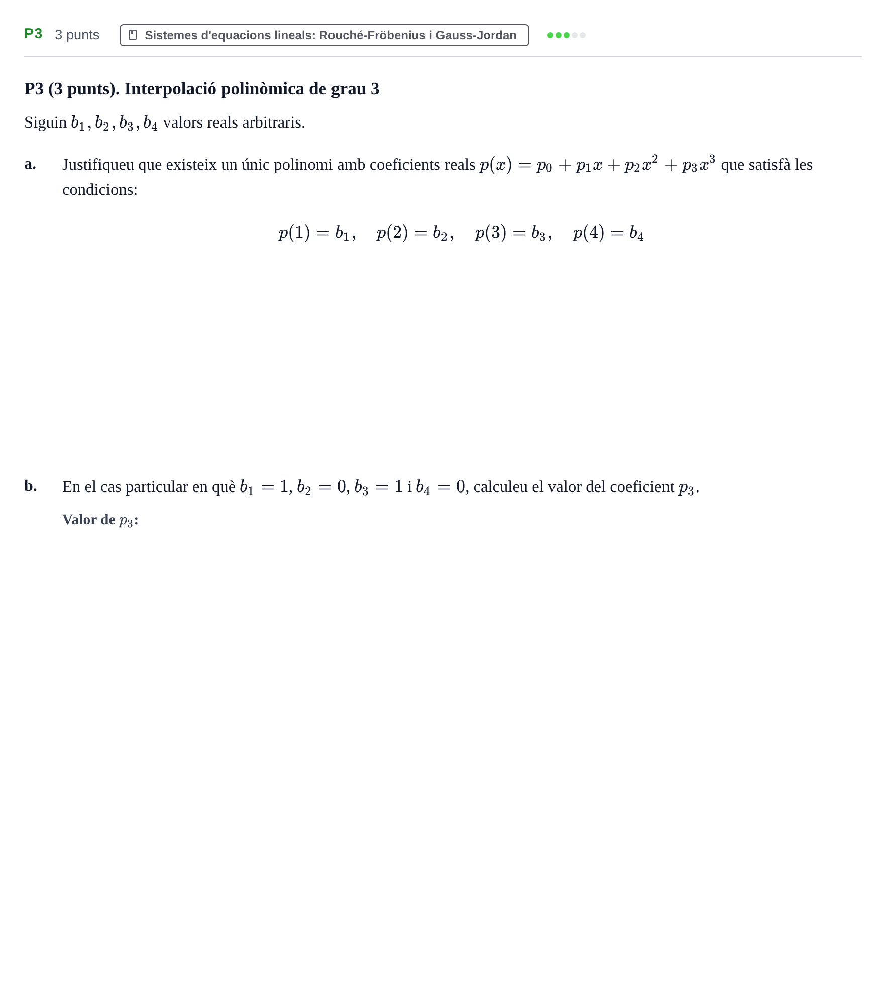 Enunciado: Ejercicio P3 · Álgebra Lineal UPC 2020