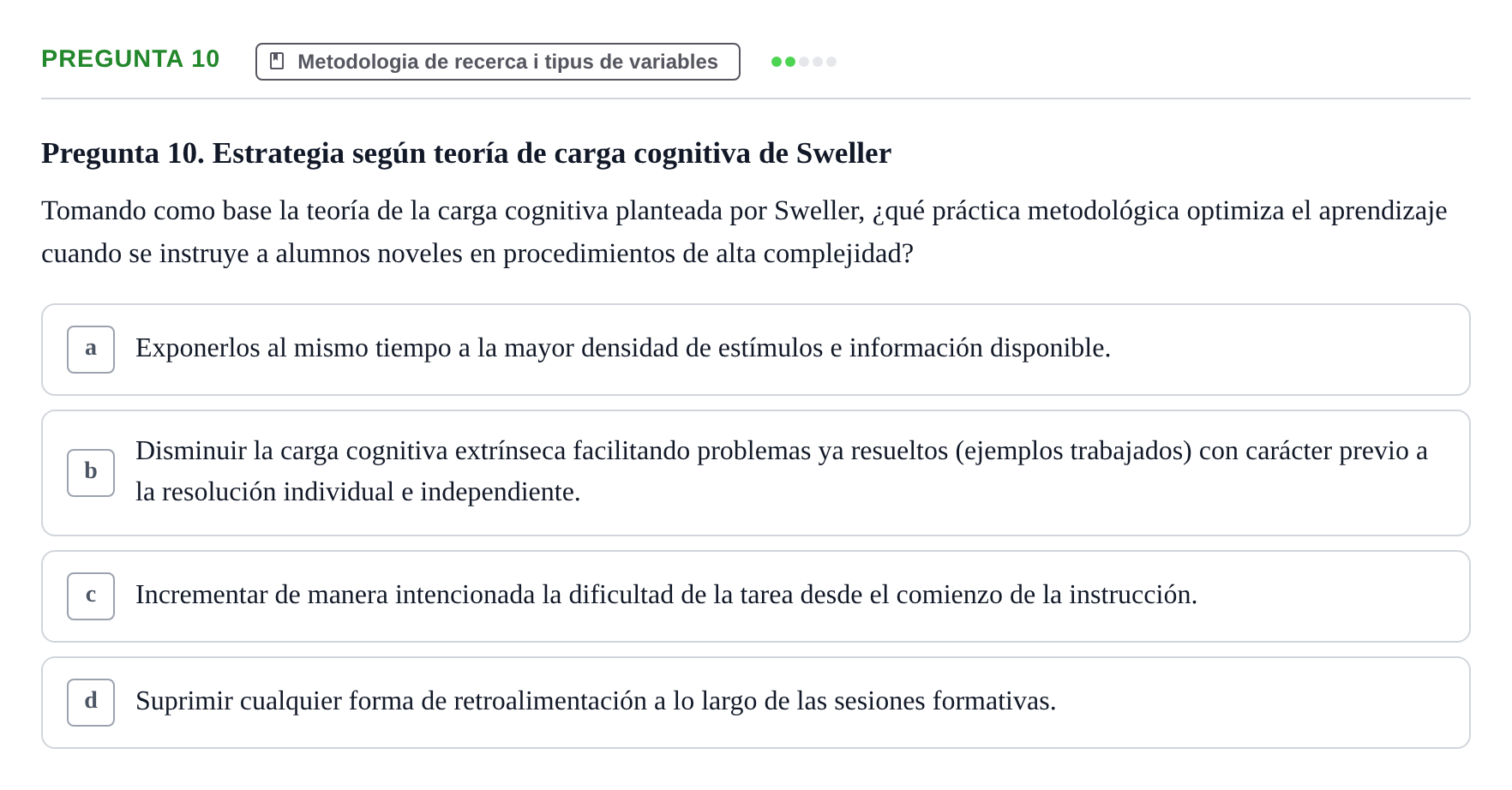 Enunciado: Pregunta 10