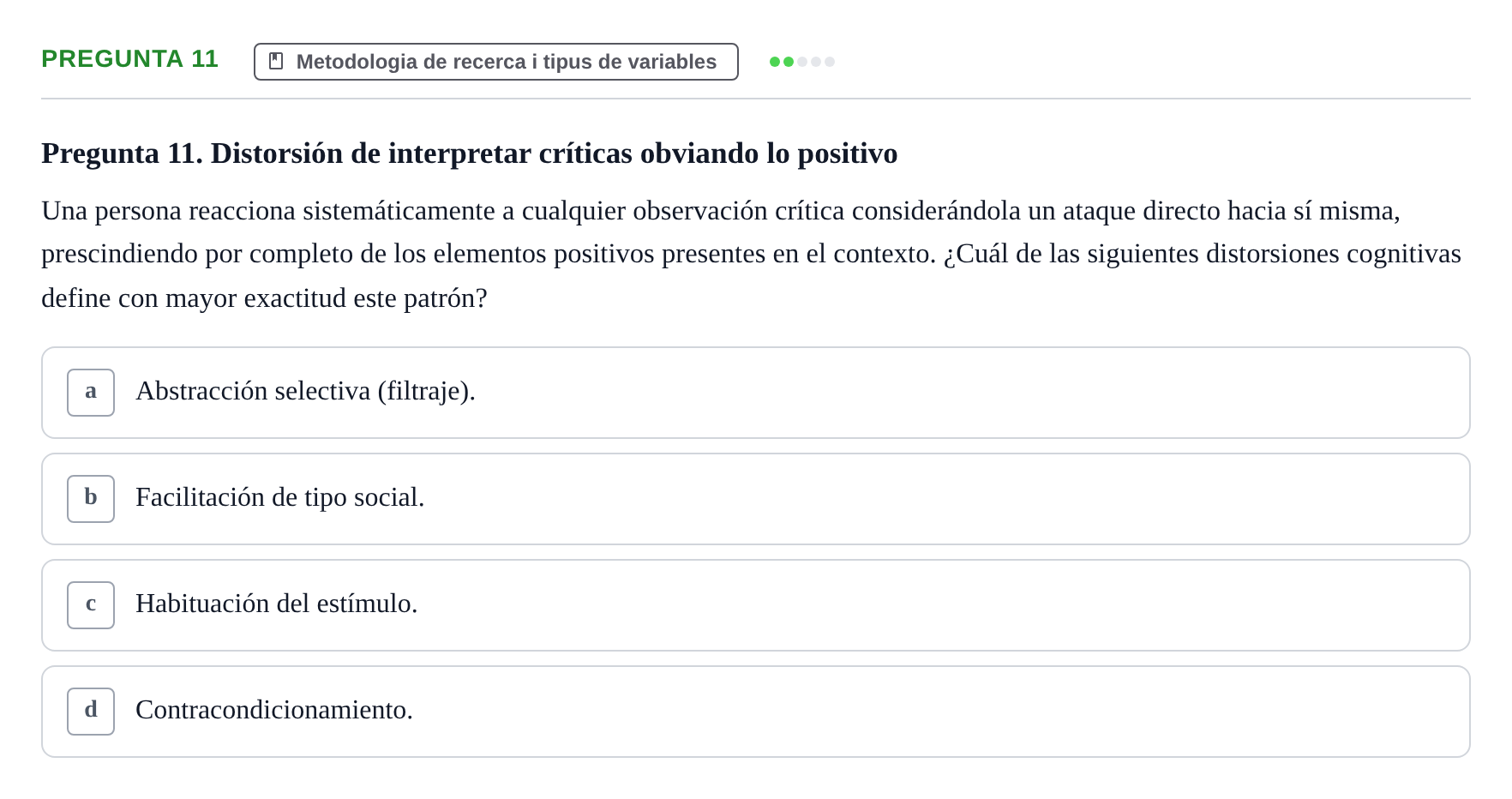 Enunciado: Pregunta 11