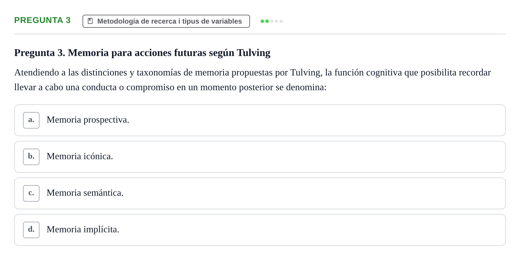Enunciado: Pregunta 3