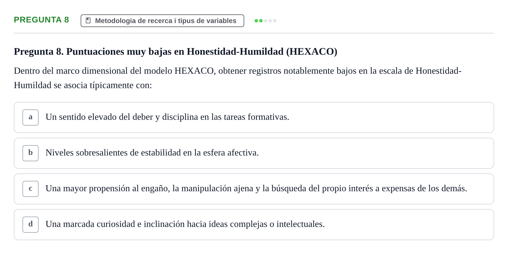 Enunciado: Pregunta 8