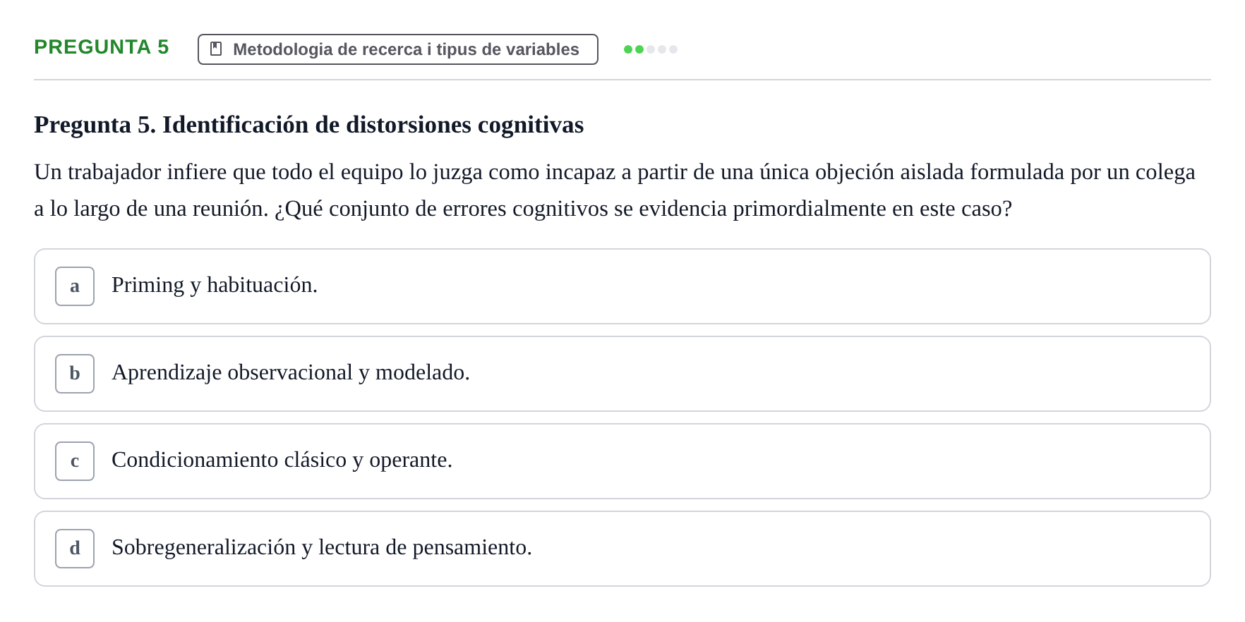 Enunciado: Pregunta 5
