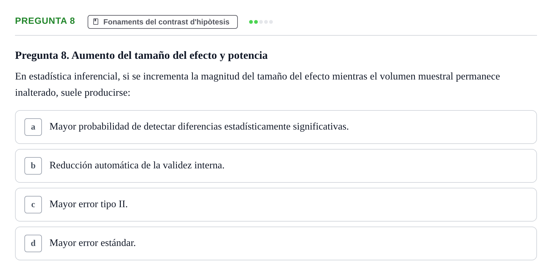 Enunciado: Pregunta 8