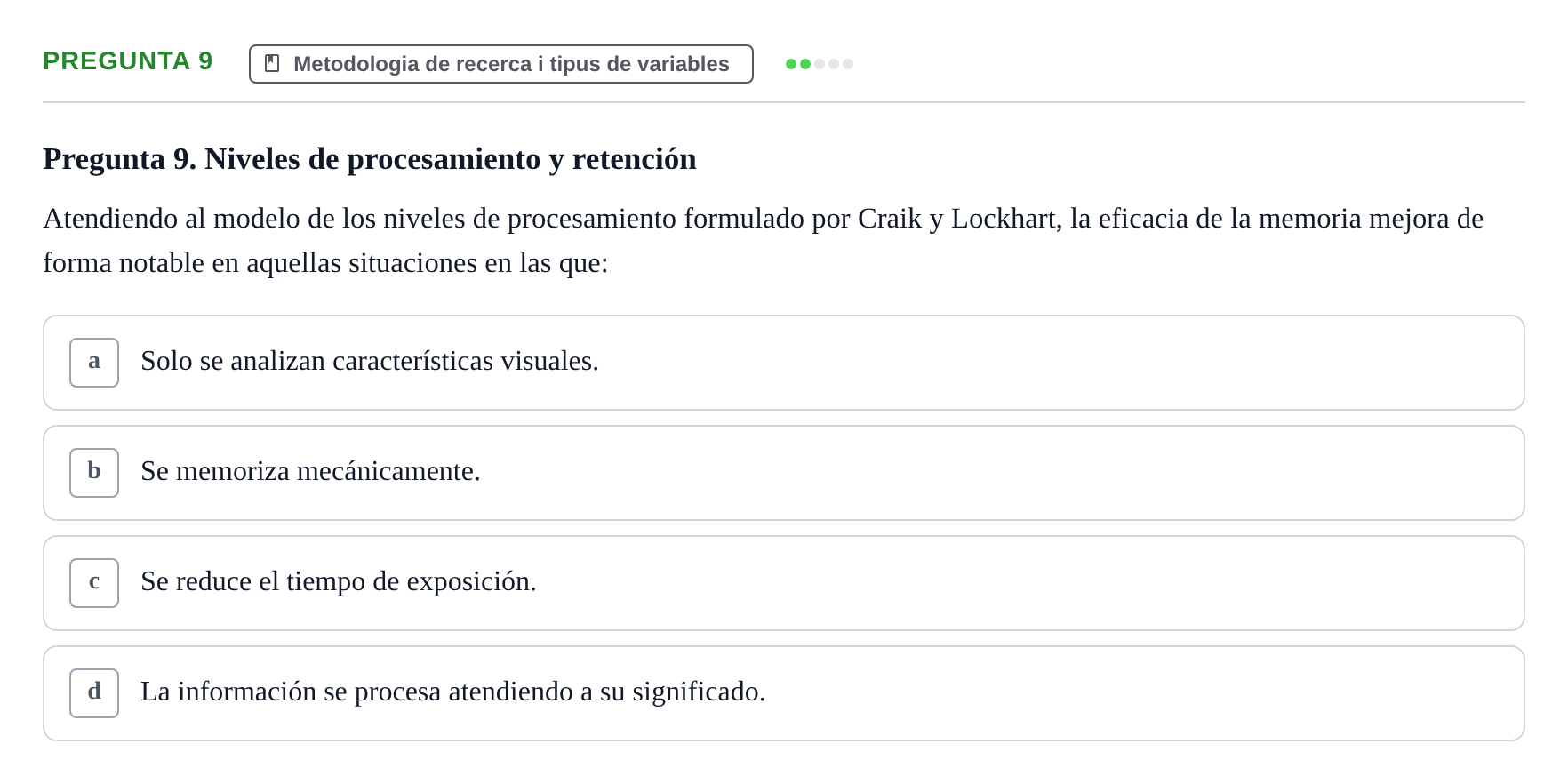 Enunciado: Pregunta 9