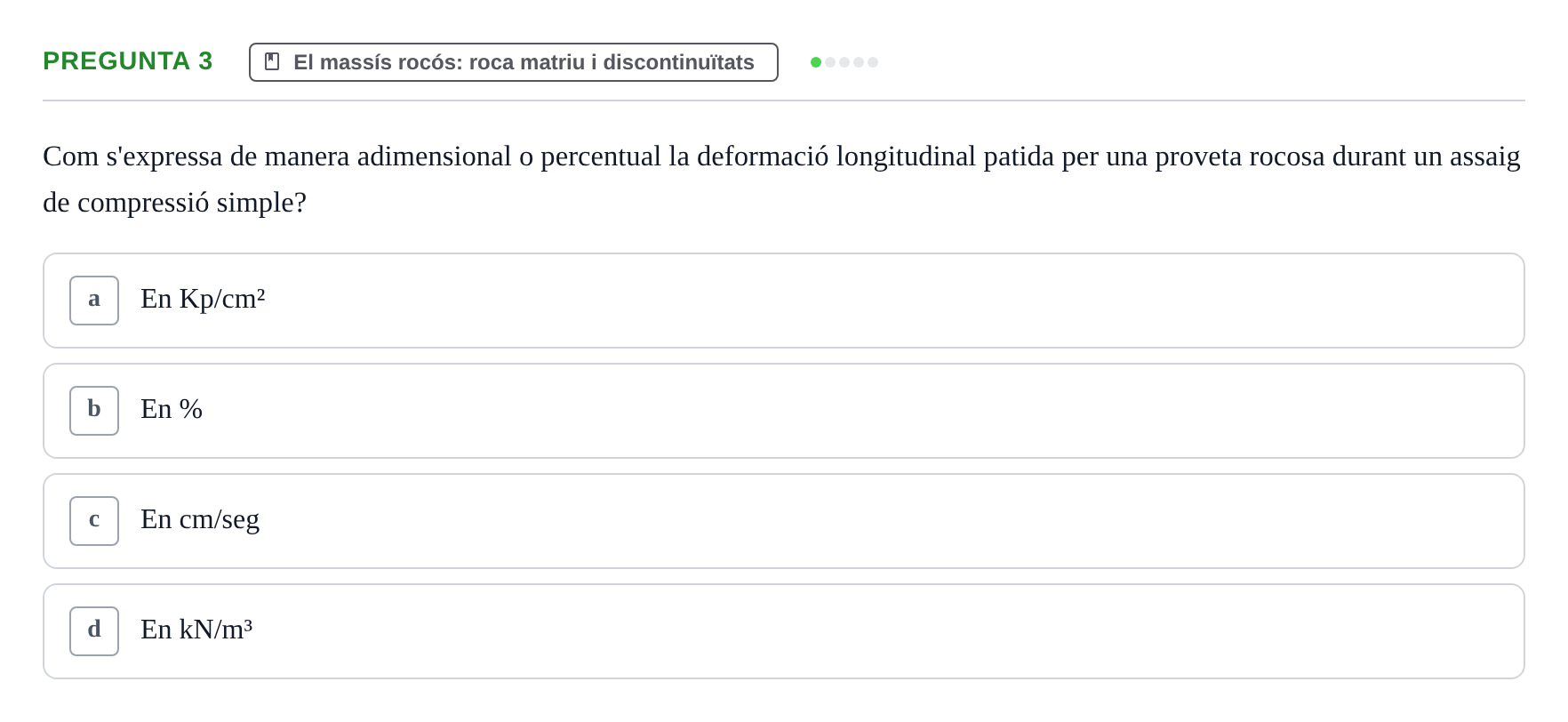 Enunciado: Pregunta 3 · Geología Aplicada UPC 2021